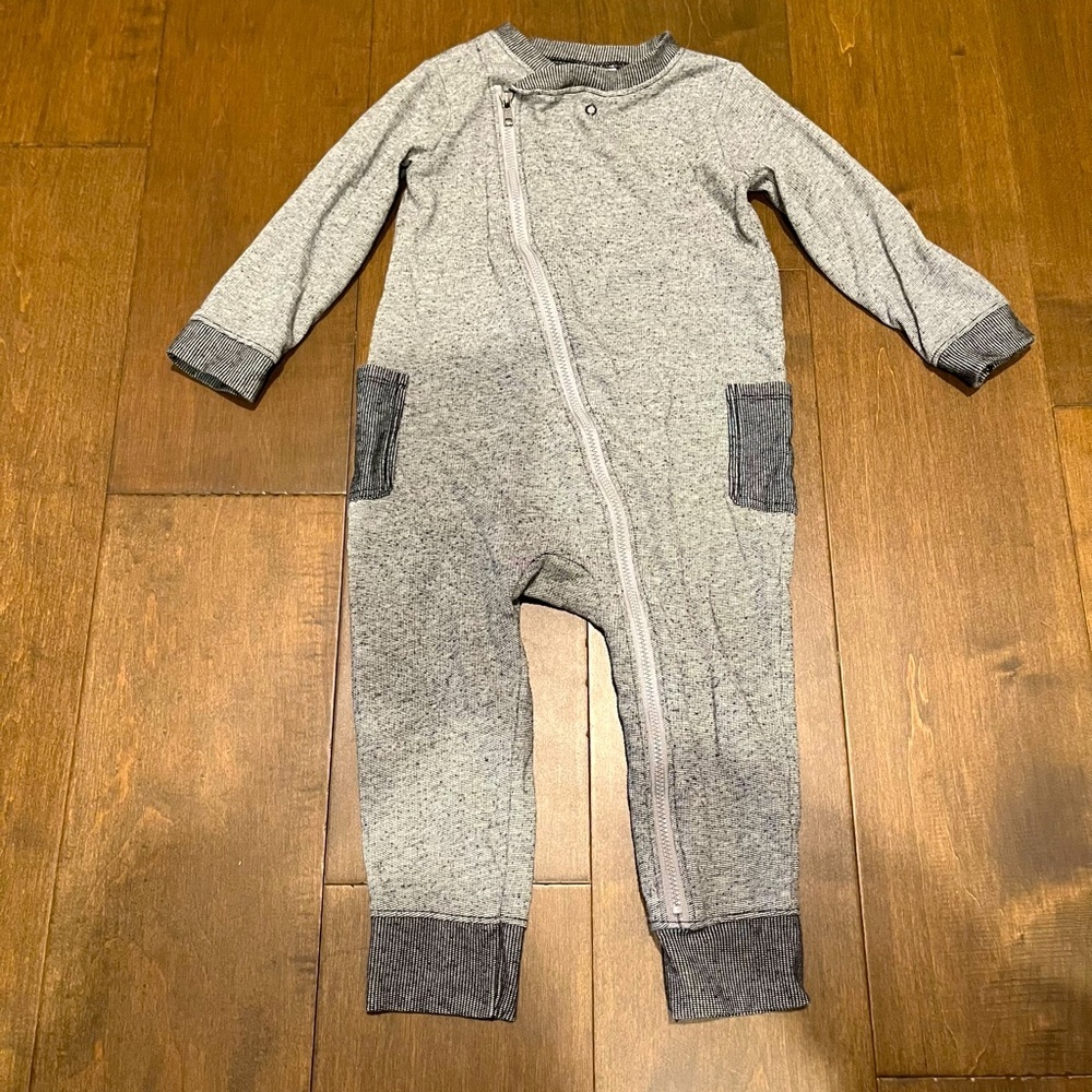 Cat & Jack 18M Zip Onesie